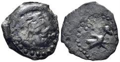 Ancient Coins - Celtic Northeast Gaul. Bellovaci. 1st century BC. AE 18mm (3.28g). ‘type de Vendeuil-Caply’. LT 7590