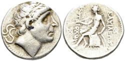 Ancient Coins - Seleukid Kingdom. Antiochos II Theos. 261-246 BC. AR Tetradrachm (16.86g, 28mm). Seleukeia on the Tigris mint. SC 587.4