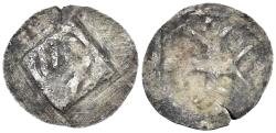 World Coins - Germany. Hall in Schwaben. 14th century. AR Pfennig / Heller (0.76g, 17mm). Saurma 1364