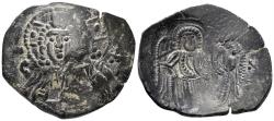 Ancient Coins - Crusaders, Latin Rulers of Constantinople, 1204-1261. Billon aspron Trachy (3.79g, 26mm). Constantinople mint. SB 2036
