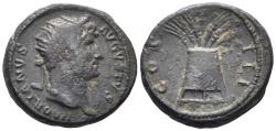 Ancient Coins - Hadrian. 117-138 AD. AE Semis (4.84g, 19mm). Rome mint. Struck 125-7 AD. RIC 700