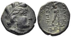 Ancient Coins - Phrygia, Apameia. Circa 88-40 BC. AE 16mm (3.51g). Diogenes, magistrate. HGC 7, 674