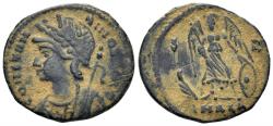 Ancient Coins - City Commemorative. 330-354 AD. AE Follis (1.56g, 16mm). Alexandria mint. Struck 335-7 AD. RIC 64