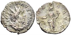 Ancient Coins - Postumus. 260-268 AD. AR Antoninianus (2.76g, 21mm). Colonia Agrippinensis mint. Struck 261 AD. RIC 75