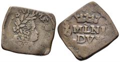 World Coins - Italy, Milano (Duchi). Carlo II di Spagna (Carlo VI, Sacro Romano Impero). 1706-1740. AE Quattrino (1.30g, 17mm). Cf. CNI V 92 (for type)