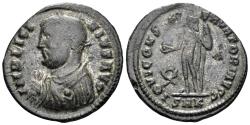 Ancient Coins - Licinius I. 308-324 AD. AE Follis (2.27g, 19mm). Cyzicus mint. Struck 317-20 AD. RIC 9