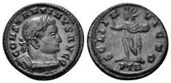 Ancient Coins - Constantine I 'the Great'. 307-337 AD. AE ½ Follis (2.34g, 18mm). Treveri mint. Struck 310/1 AD. RIC 899
