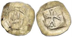 World Coins - Germany. Hall in Schwaben. 14th century. AR Pfennig / Heller (0.55g, 18mm). Saurma 1364