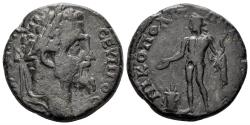 Ancient Coins - Moesia Inferior. Nicopolis ad Istrum. Septimius Severus. 193-211 AD. AE Tetrassarion (11.73 gm, 25mm). Cf. Varbanov 2608