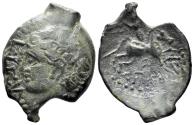 Ancient Coins - Celtic Northeast Gaul. Meldi. Circa 60-30/25 BC. AE 21mm (3.14g). Epenos. D&T 587; LT 7617