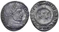 Ancient Coins - Constantine I ‘the Great’. 307-337 AD. AE Follis (2.77g, 19mm). Aquileia mint. Struck 320/1 AD. RIC 85