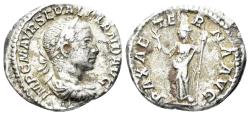 Ancient Coins - Severus Alexander. 222-235 AD. AR Denarius (2.49 gm, 20mm). Rome mint. Struck 223 AD. RIC 165