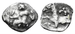 Ancient Coins - Lykaonia, Laranda. Circa 324-323 BC. AR Obol (0.49g, 10mm). Göktürk 82