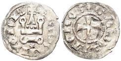World Coins - Crusaders, Duchy of Athens. Gui II de La Roche. 1287-1308. BI Denier (0.86g, 20mm). Thebes mint. Metcalf, Crusades 1032-7