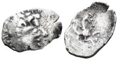 Ancient Coins - Celtic Central Gaul. Turons. Circa 2nd century BC. AR Quinaire (0.81g, 14). ‘à la cavalière’. DT 3427-8