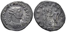 Ancient Coins - Carinus. 282-285 AD. AE Antoninianus (3.55g, 21.5mm). Antioch mint. Struck 282/3 AD. RIC 325