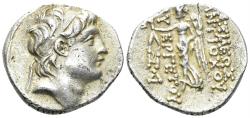 Ancient Coins - Seleukid Kingdom. Antiochos VII Euergetes (Sidetes). 138-129 BC. AR Drachm (4.01g, 17mm). SC 2078.1