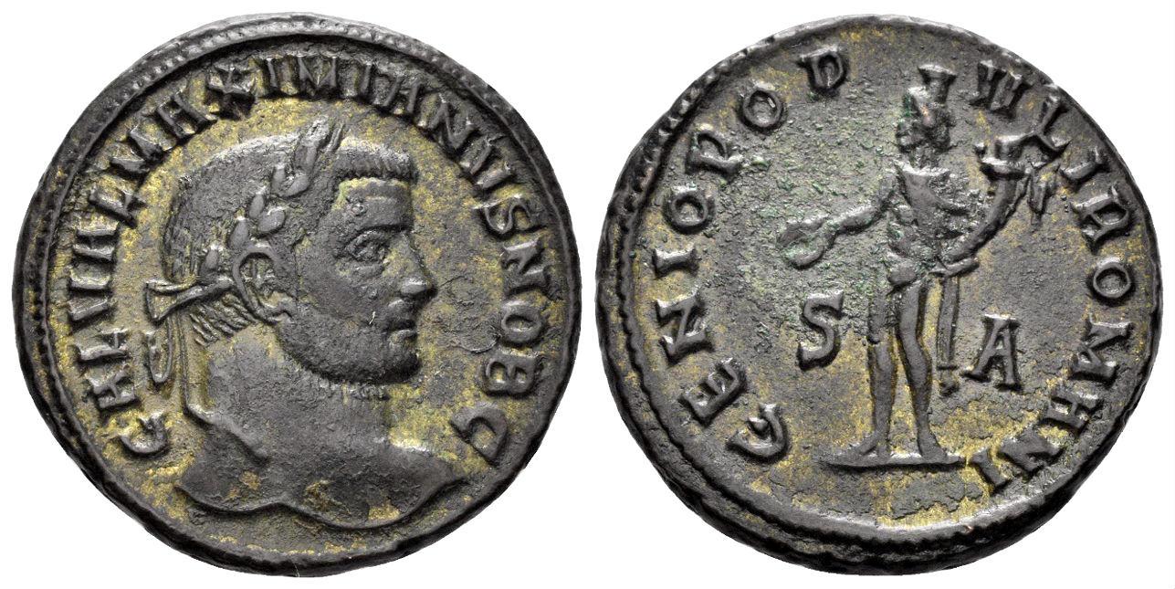 Galerius, as Caesar. 293-305 AD. AE Follis (10.66g, 26mm). Siscia mint ...