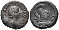Ancient Coins - Egypt, Alexandria. Julia Soaemias. Augusta. 218-222 AD. Potin Tetradrachm (12.12g, 23.5mm). Dated RY 5 of Elagabalus (221/2 AD). RPC VI 10173