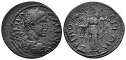 Ancient Coins - Lydia, Tripolis. Severus Alexander, 222-235 AD. AE 26mm (7.15 gm). SNG von Aulock 8296; BMC 67