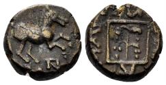 Ancient Coins - Thrace, Maroneia. Circa 150-100 BC. AE 13mm (3.00 gm). HGC 3, 1545