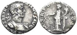 Ancient Coins - Hadrian. 117-138 AD. AR Denarius (2.77g, 18mm). Antioch mint. Struck 119 AD. RSC 1179e