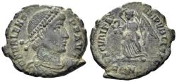 Ancient Coins - Valens. 364-378 AD. AE3 (2.59g, 18mm). Constantinople mint. Struck 367-75 AD. RIC 21c.3