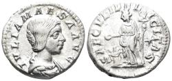 Ancient Coins - Julia Maesa. Augusta, 218-224/5 AD. AR Denarius (3.23g, 19mm). Rome mint. Struck 220-2 AD. RIC 271