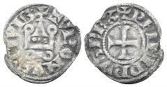 World Coins - France, Royal. Philippe III le Hardi (the Bold) or Philippe IV le Bel (the Fair). Struck 1270-1285 or 1285–1314. BI Obole tournois à la O rond (0.38g, 16mm). Struck 1290-5. Dupless