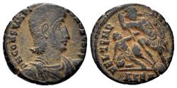 Ancient Coins - Constantius Gallus, Caesar. 351-354 AD. AE Half Centenionalis (2.73g, 16mm). Alexandria mint. RIC 81