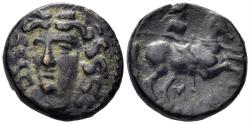 Ancient Coins - Thessaly, Larissa. Circa 400-344 BC. AE 18mm (5.05g). Rogers 284