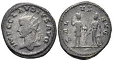 Ancient Coins - Claudius II Gothicus. 268-270 AD. AE Antoninianus (3.69g, 21mm). Antioch mint. Struck 270 AD. RIC 219
