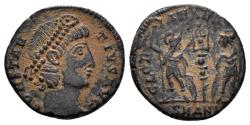 Ancient Coins - Constantius II. 337-361 AD. AE Follis (1.65g, 14mm). Antioch mint. Struck 337-41 AD. LRBC 1385