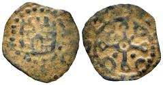 World Coins - Crusaders. County of Tripoli. Raymond III. 1152-1187. AE Pougeoise (0.41g, 14mm). Type 1a. Tripolis (Tripoli) mint. Struck circa 1173-87. Metcalf, Crusades 523-4