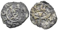 World Coins - Kingdom of Cilician Armenia. Levon V. 1374-1393 AD. BI Denier (0.46g, 14mm). Cf. AC 501