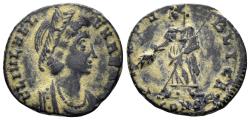 Ancient Coins - Helena, Augusta. 324-328/30 AD. AE4 (1.42g, 14.5mm). Constantinople mint. Struck 330 AD. RIC 33