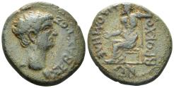 Ancient Coins - Phrygia, Philomelion. Claudius I. 41-54 AD. AE 20mm (4.74g). Brocchos, magistrate. RPC I 3247