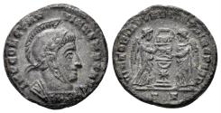 Ancient Coins - Constantine I ‘the Great’, 306-337 AD, AE Follis (2.49g, 17.5mm). Ticinum mint. Struck 318/9 AD. RIC 87