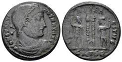 Ancient Coins - Constantine I ‘the Great’. 307-337 AD. AE Follis (2.89g, 18mm). Thessalonica mint. Struck circa 330-3 AD. RIC 198
