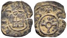 World Coins - Crusaders, County of Tripoli. Bohémond V. 1233-1252. AE Pougeoise (0.35g, 15.5mm). Tripoli mint. CCS 21