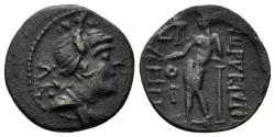 Ancient Coins - Kilikia, Korykos. 1st Century BC. AE 16mm (2.69 gm). SNG Levante 796-800 var.