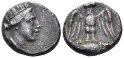 Ancient Coins - Pontos, Amisos. Late 5th-4th century BC. AR Drachm (3.78g, 15mm). Aris–, magistrate. SNG Stancomb 658