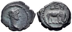 Ancient Coins - Egypt, Alexandria. Hadrian. 117-138 AD. AE Dichalkon (1.59g, 14mm). Dated RY 9 (124/5 AD). RPC III 5554