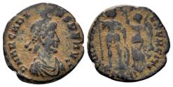 Ancient Coins - Honorius. 393-423 AD. AE3 (2.26g, 17mm). Cyzicus mint. Struck 395-402 AD. RIC 68