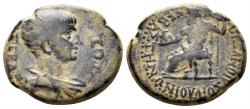 Ancient Coins - Phrygia, Sebaste. Nero. 54-68 AD. AE 20mm (5.74 gm). Ioulios Dionysios, magistrate. RPC I 3155