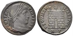 Ancient Coins - Constantine I 'the Great'. 307-337 AD. AE Follis (2.40g, 19mm). Rome mint. Struck 324/5 AD. RIC 264