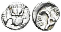 Ancient Coins - Lykian Dynasts. Perikles. Circa 380-360 BC. AR Tetrobol - 1/3 Stater (2.78g, 15mm). Müseler VIII 49-51