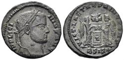Ancient Coins - Licinius I. 308-324 AD. AE Follis (2.99g, 19mm). Siscia mint. Struck 319-20 AD. RIC 96