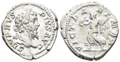 Ancient Coins - Septimius Severus. 193-211 AD. AR Denarius (3.85g, 18mm). Rome mint. Struck 201/2 AD. RIC 295