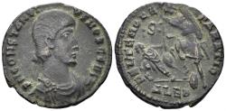 Ancient Coins - Constantius Gallus, Caesar. 351-354 AD. AE Centenionalis (2.89g, 21mm). Alexandria mint. Struck 351-4 AD. RIC 79